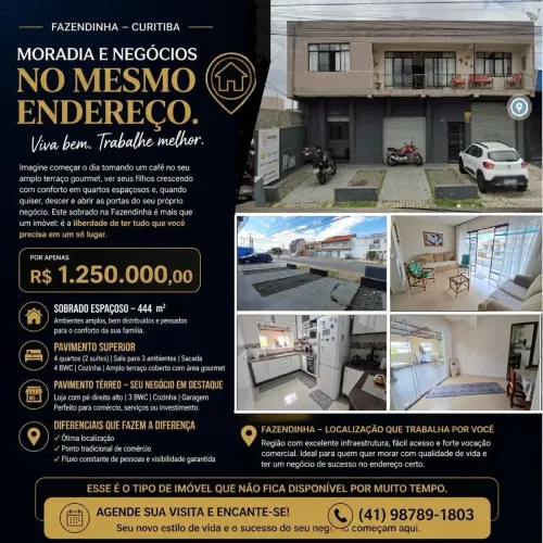 Oportunidade comercial e residencial - bairro Fazendinha