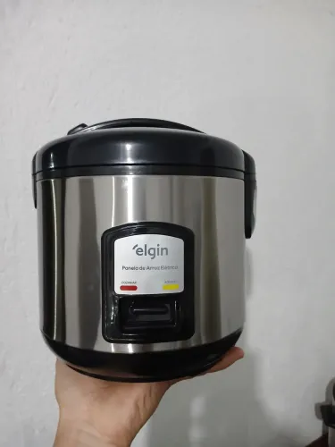 Panela de arroz elétrica aço escovado