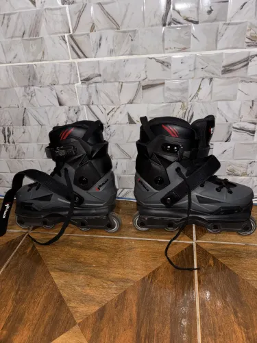 Patins Wolf blade street + kit proteção completa