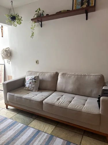 sofá em linho 2,20 x 90