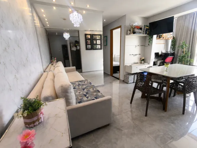 Apartamento 2Qs 56m 1 suíte - recanto do cerrado - Lazer completo