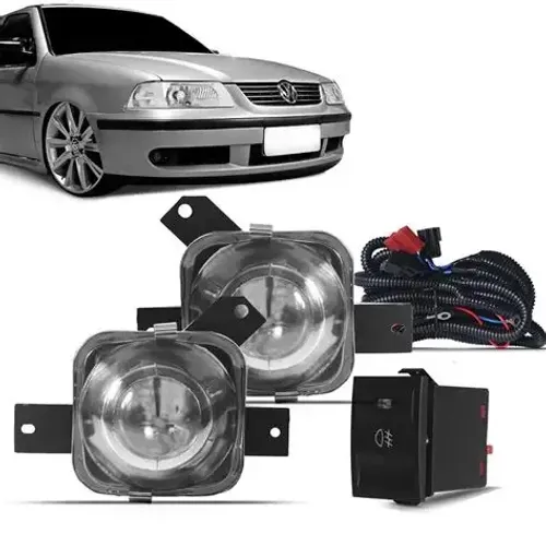 Kit farol milha Gol G3 Parati Saveiro C/lâmpadas