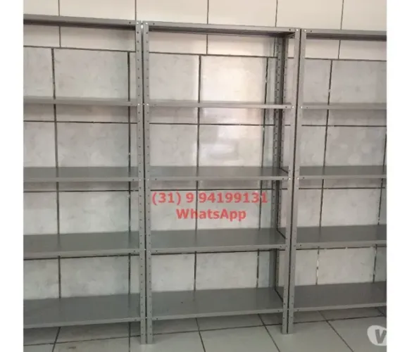 Estantes de aço Prateleiras 5 bandejas Novas Frete gratuito para BH