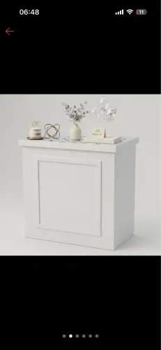 Mesa quadrada pegue e monte