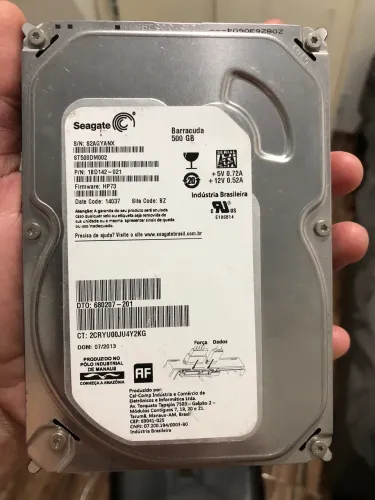HD Seagate 500gb para PC 3.5 polegadas