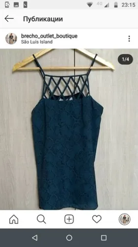 Blusa de grife Animale, tamanho 38