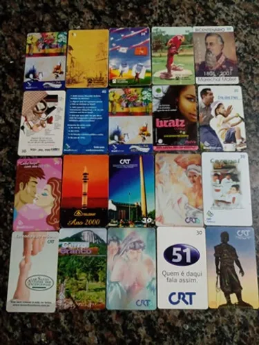 199 cartões telefônicos variados