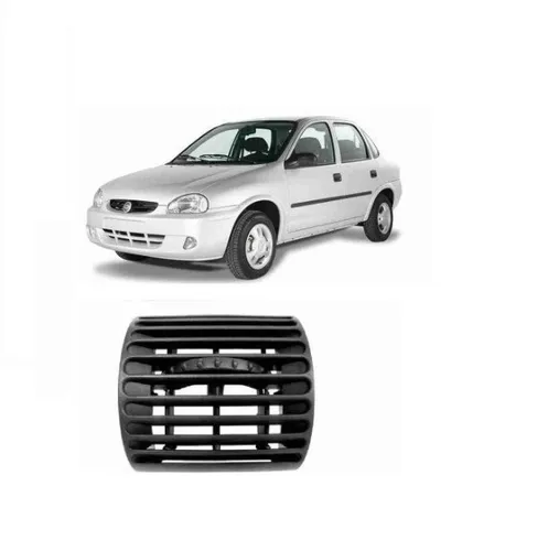 Difusor Ar Corsa wind hat sedan Classic 1994 2013 Central Lateral Preto valor unitário
