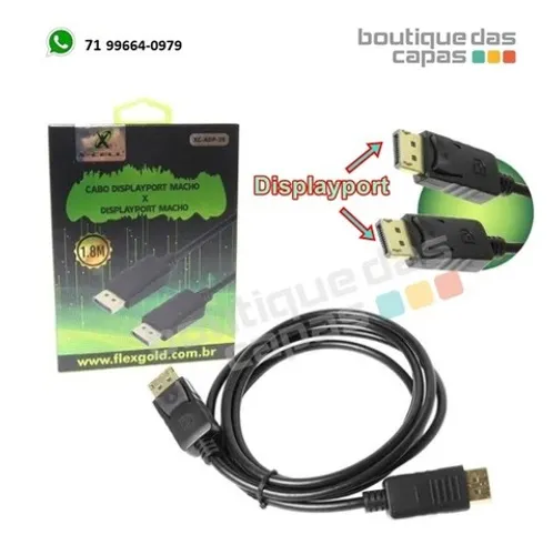 Cabo Displayport X Displayport X-cell Xc-adp-28 1,8 metros