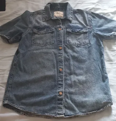Blusa jeans tamanho 12 anos