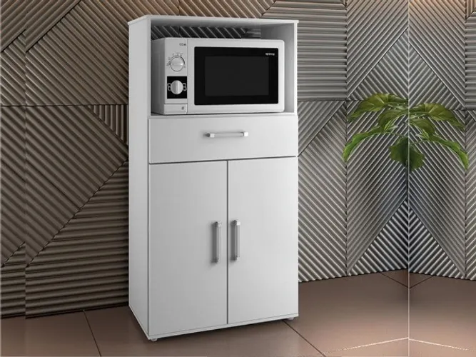Balcão de cozinha Marcele Branco Até 12x - Frete Grátis 
