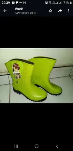 Bota galocha Ben 10 Grendene 31/32 usada