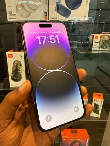 iPhone 14 Pro - 128gb Preto - Semi novo com garantia - Loja fisica