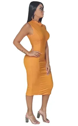 Vestido novo tamanho único amarelo