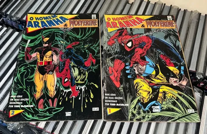 Homem aranha e Wolverine minissérie de 1993 em 2 edições