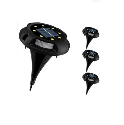 Kit 4 Luminária Espeto Jardim Energia Solar Led 4w Branco IP65 ate 8 h de Ligado direto