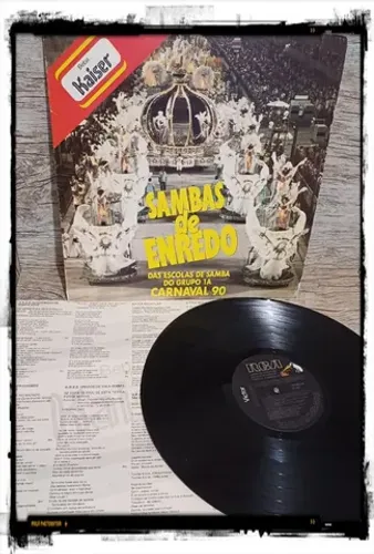 LP Vinil: Sambas de enredo - Escolas de samba do grupo 1A - 1990