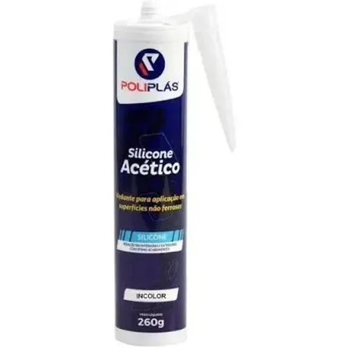 Silicone Acético Poliplás 260g Incolor