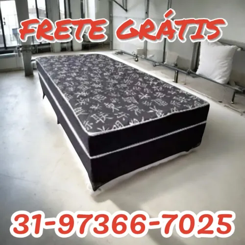 CAMA SOLTEIRO BOX / NOVAS / MELHOR PREÇO!!!