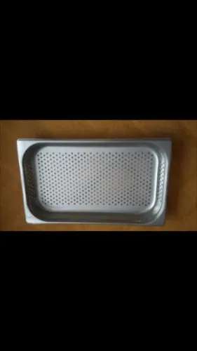 Cuba GN 1/1 x 65mm perfurada em aço inox Tecnocuba