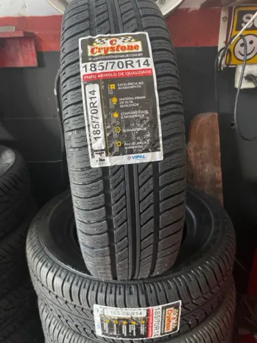Pneu Crystone Remolde novo 185/70R14 