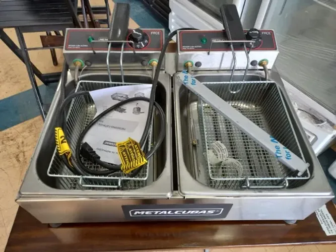 fritadeira metalcubas  2 cubas 6 litros 