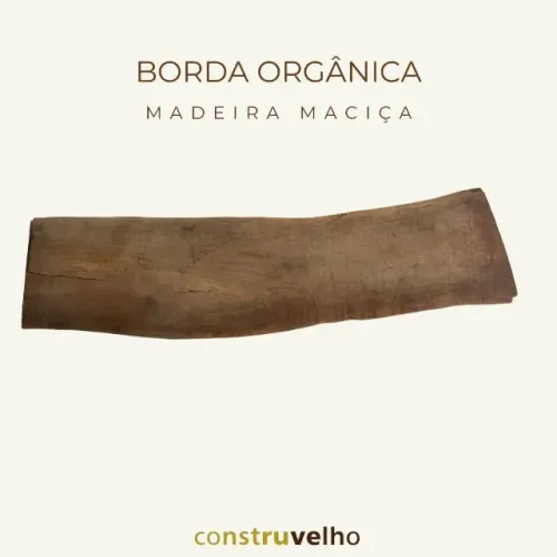 Prancha De Madeira Maciça Com Borda Orgânica