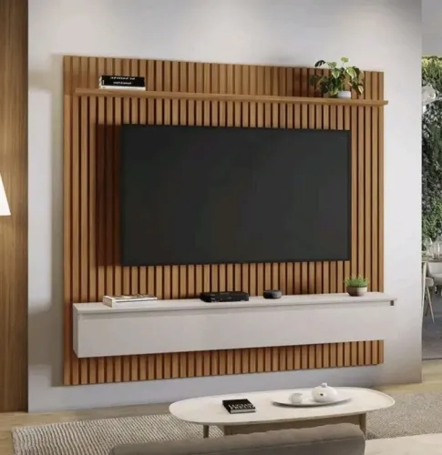 Painel para 75 polegadas ripado super moderno 
