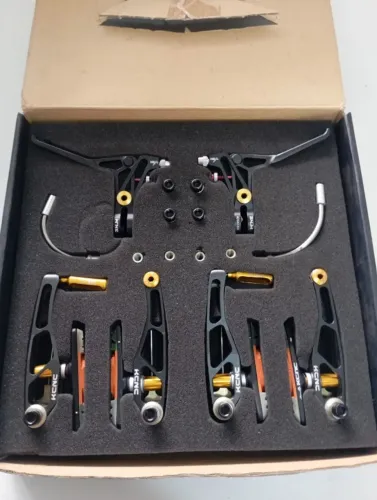 Conjunto completo freios V-brake KCNC VB1 - kit de alta performance (NOVO)