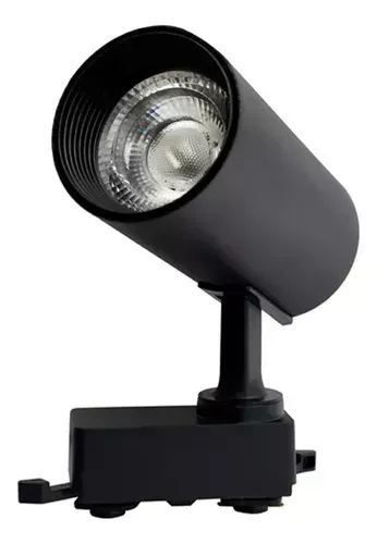 KIit 3 Spot Led Preto Trilho Eletrificado 15w 3000k Luz Amarela
