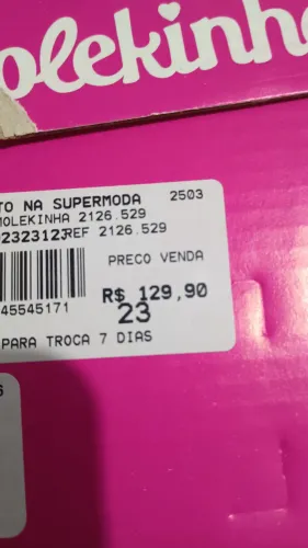 Bota infantil molekinha usada duas vezes