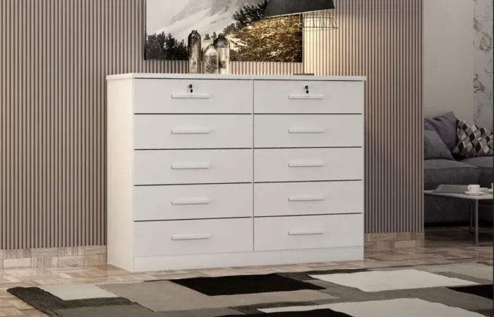 Cômoda Bianca 10 Gavetas t43
