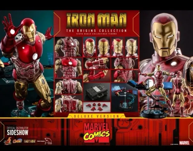 Hot Toys homem ferro clássico Iron man diecast deluxe 