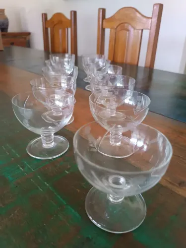 11 taças cristal champanhe