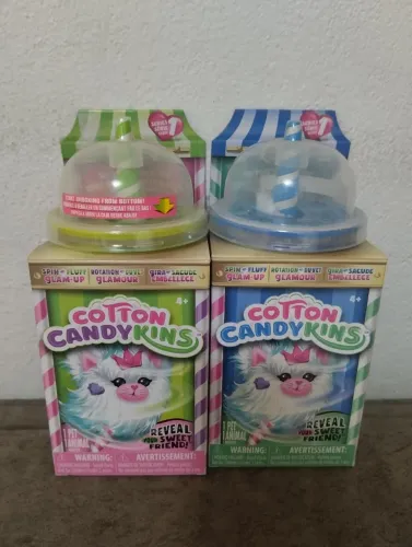 Kit 2 Pelúcias Cotton Candykins - Colecione seus amigos doces!