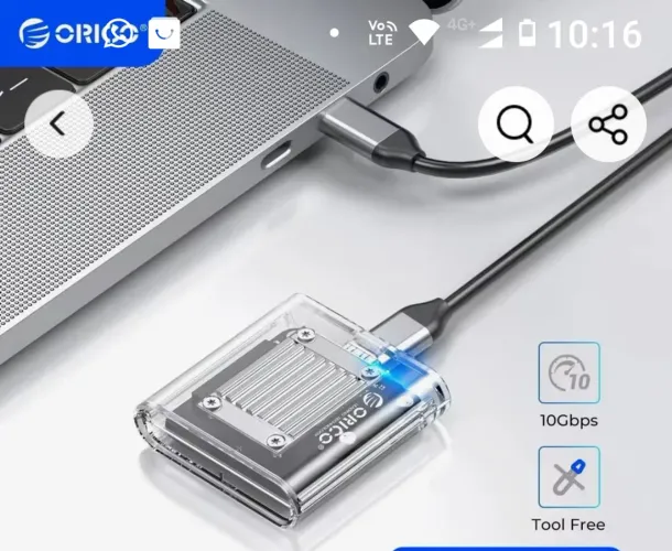 ssd portatil 500gb Orico + SSD Hinyx metro marechal lige *