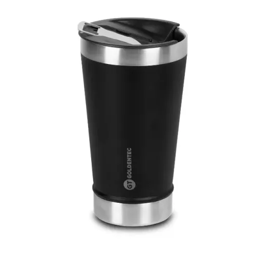 Copo Goldentec Thermos Beer 540ml Preto - WZetta