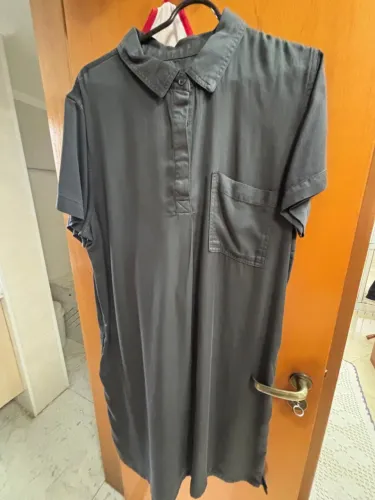 Vestido estilo camisão Gap tamanho M cinza