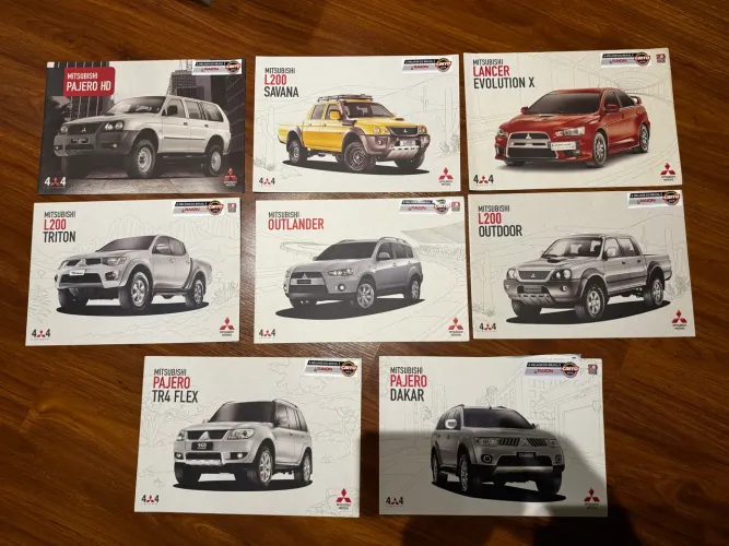 PROSPECTO MITSUBISHI ORIGINAL RARIDADE 150,00 CADA!