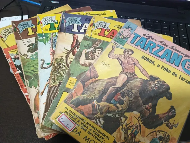Coleção Lança de Prata,  Tarzan, editora EBAL , gibis , revista. Preço por exemplar.