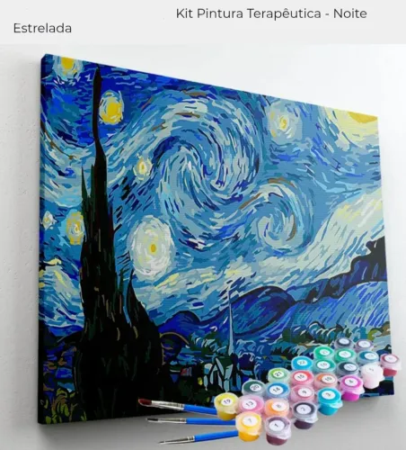 Kit Pintura Terapêutica - Noite Estrelada