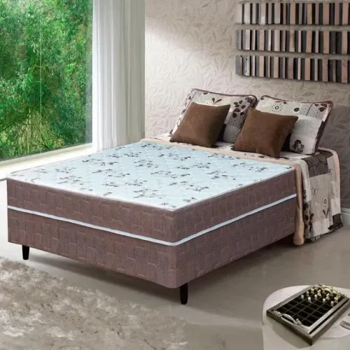 Cama Box Conjugada Casal New Florença com Molas Ensacadas