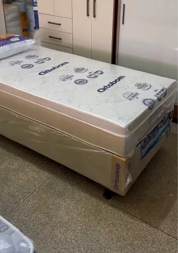 Cama box solteiro Ortobom (nova)