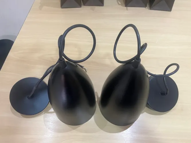 Pendentes de Teto Preto - Design Moderno