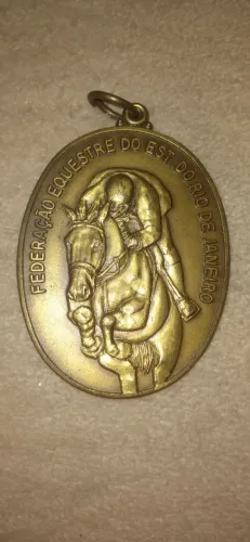 Medalha antiga da federação equestre do estado do Rio de Janeiro 