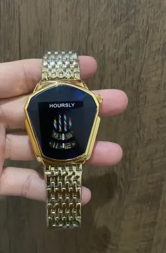 Relógio Hoursly Dourado - Elegância e Estilo