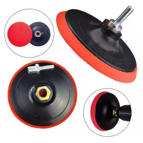 SOPORTE/ PRATO PARA LIXADEIRA 125mm + ADAPTADOR PARAFUSADEIRAS