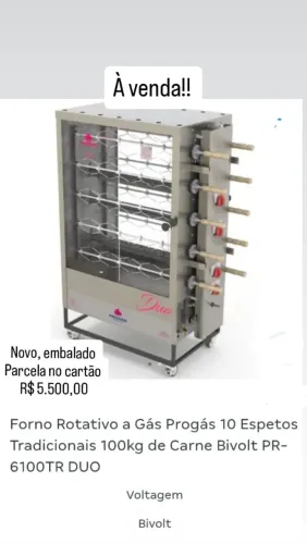 Forno Rotativo à gás à venda em Americana