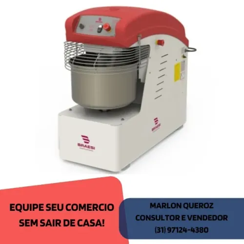 Amassadeira Espiral 25 Quilos Braesi Trifásica