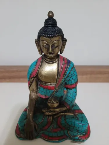 Estátua de Buda em Bronze Decorativa